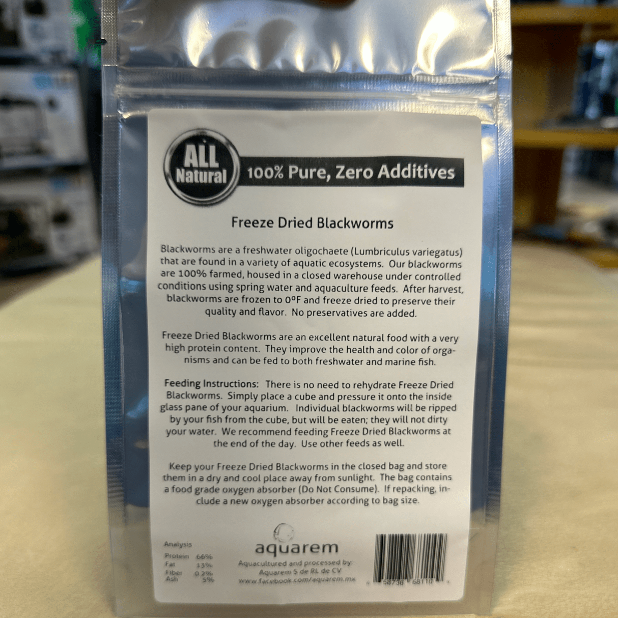 Super Cichlids | Freeze Dried Blackworms Super Cichlids