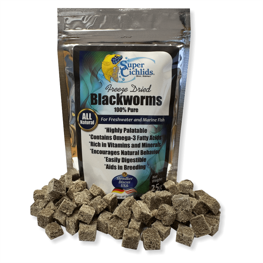 Super Cichlids  Freeze Dried Blackworms - Stendker Discus USA: #1 Source  for Premium Discus